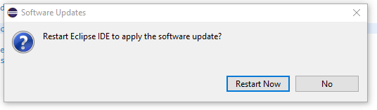 Restart Eclipse