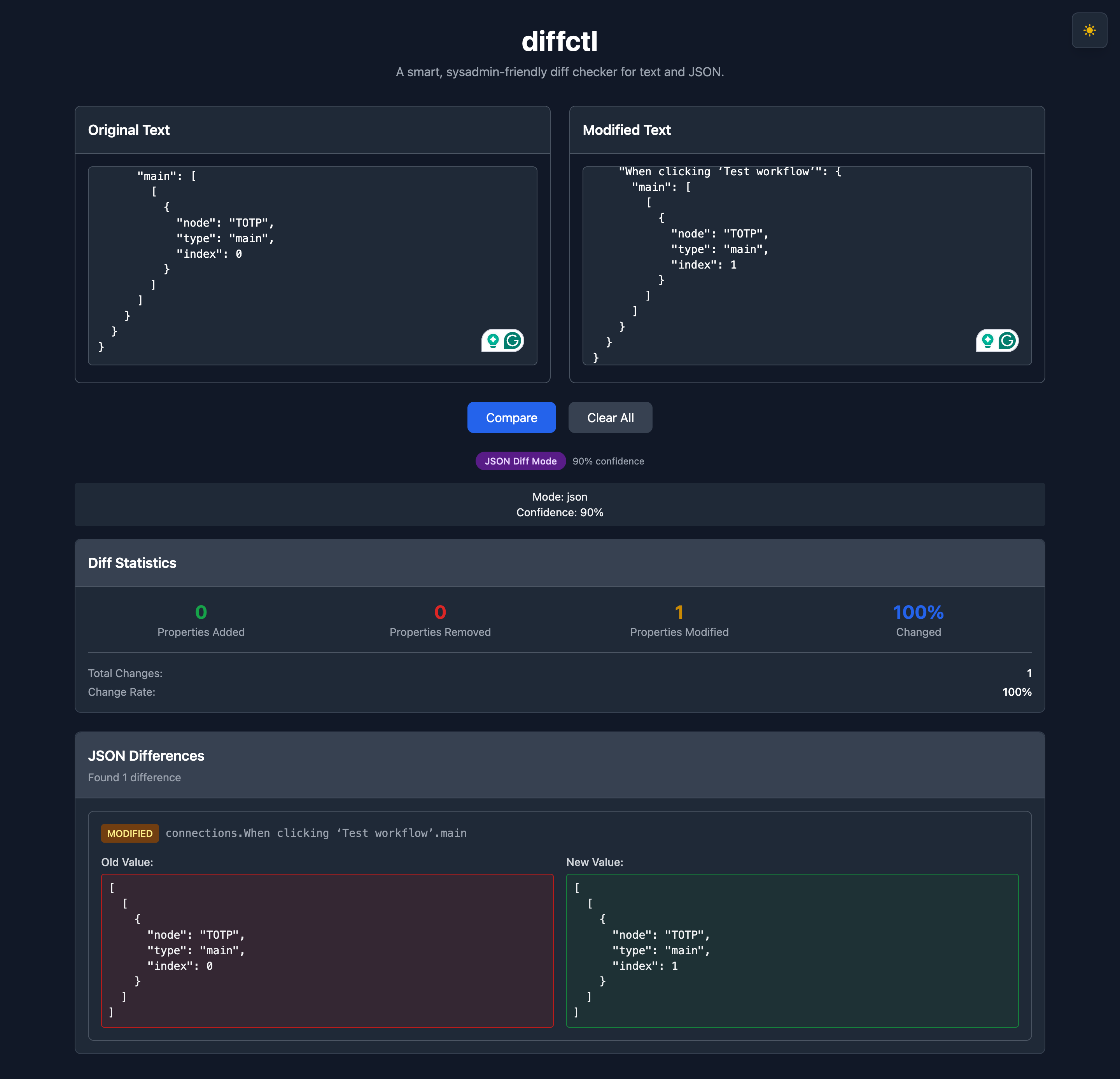diffctl screenshot