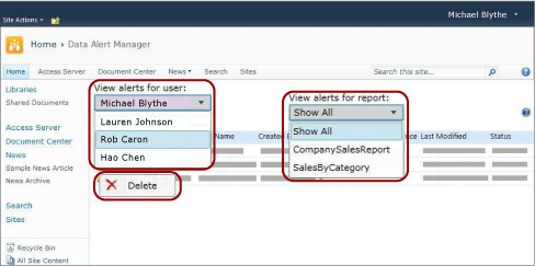 Alert Manager for SharePoin tsite administrators Alert Manager for SharePoin tsite administrators