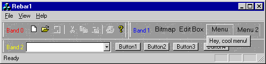 Example of a Rebar menu Example of a Rebar menu