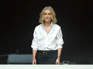 La presidenta no ejecutiva de Inditex, Marta Ortega, durante la celebración de la Junta General Ordinaria de Accionistas del grupo Inditex en Arteixo.