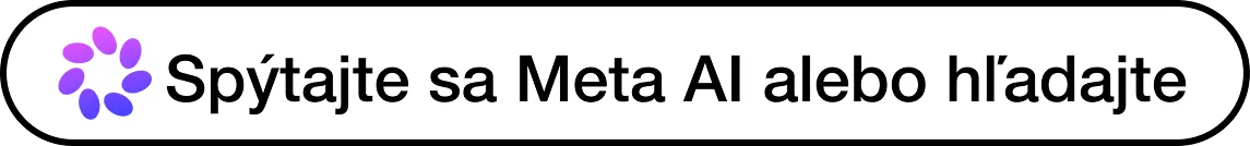 Search bar with 'Ask Meta AI or Search' text and a blue-purple gradient circular logo on the left.